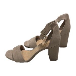 Tan Block Heel Sandals Size 6